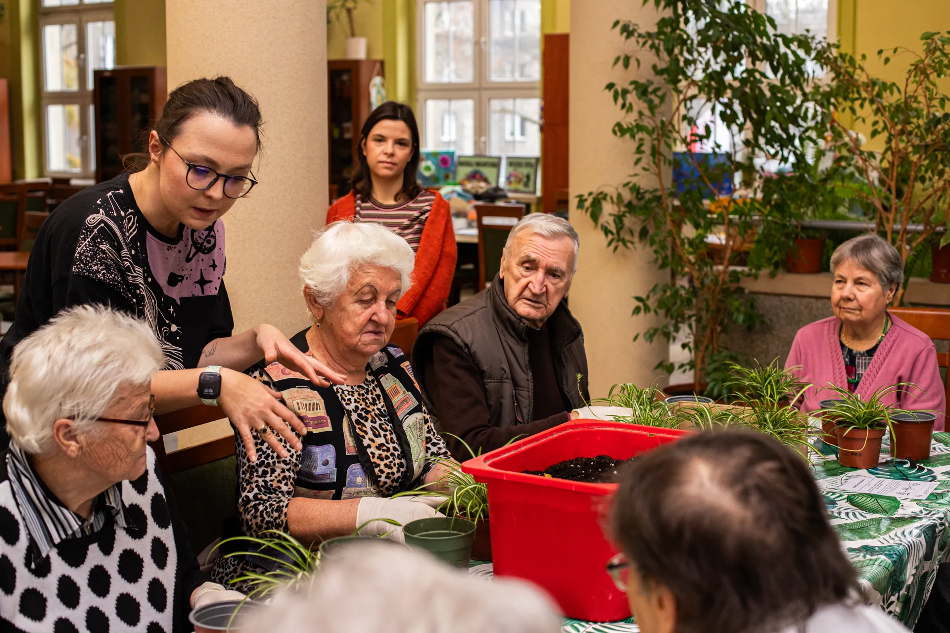 Wolontariusze podczas warsztatów